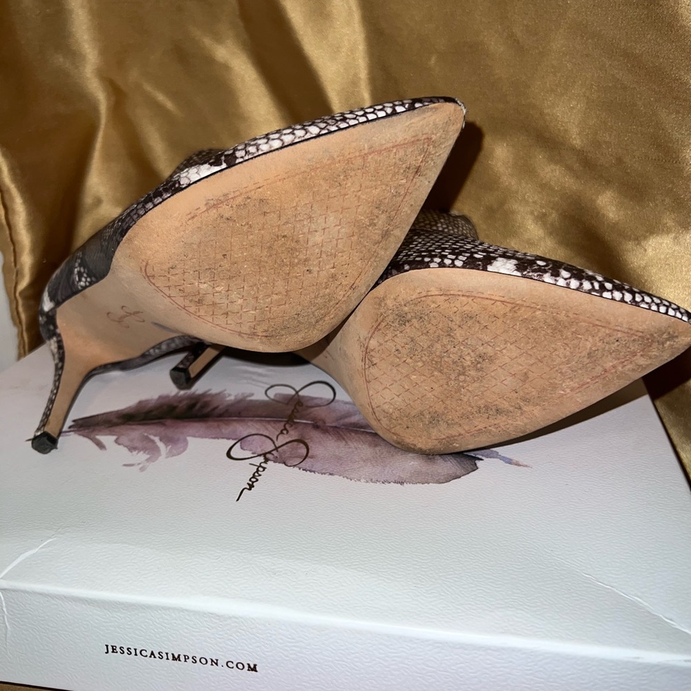 Jessica Simpson Python Booties - image 4